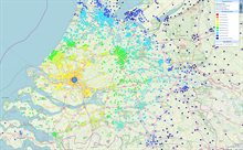 Bewerkte screenshot van de uitwerking van het toepassingsvoorbeeld "Casus Feyenoord City"