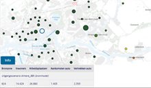 Kaartbeeld module economische potenties selecteerde zone