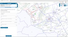 Voorbeeld van de invulvelden als een P+R is toegevoegd aan een zone op de kaart