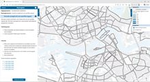Voorbeeld van eerder berekende wegvakken waar een reductie op kan worden uitgevoerd