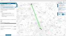 Voorbeeld van een selectie met HB relaties waar het aantal ritten voor aangepast kan worden
