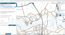 Voorbeeld van een nieuwe weg met een doodlopend eindpunt