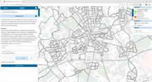 In deze printscreen is de linkerbalk zichtbaar van de module waarin te zien is welke opties gekozen kunnen worden voor de selected link-analyse