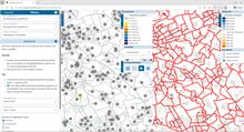 Voorbeeld van de effectenmodule waarbij de emissies CO2 kunnen worden vergeleken tussen uitgangsscenario’s en/of maatregelscenario’s