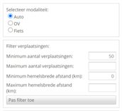 Menu linkerkant Module HB-relaties
