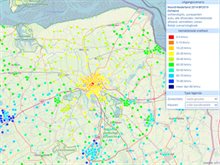 Schermafbeelding snelheid vanuit een zone