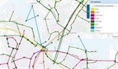 Kaartbeeld netwerk openbaar vervoer