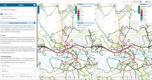 voorbeeld van hoe in de module twee uitgangsscenario's met elkaar vergeleken kunnen worden