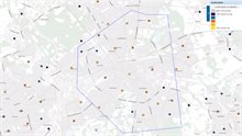 Kaartbeeld socio-economische gegevens. Voorbeeld huishouden.