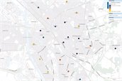 Kaartweergave module Toegang OV-haltes per zone