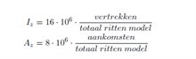 Formule voor I(z) en A(z)