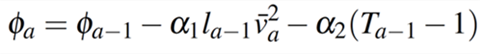 Afbeelding van de formule ter berekening van de invloedspercentage.
